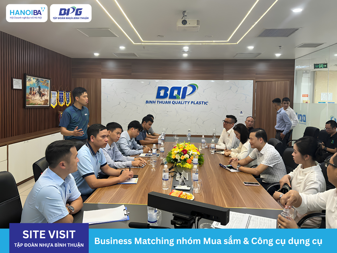 HANOIBA SITE VISIT & XÚC TIẾN THƯƠNG MẠI TẠI TẬP ĐOÀN NHỰA BÌNH THUẬN