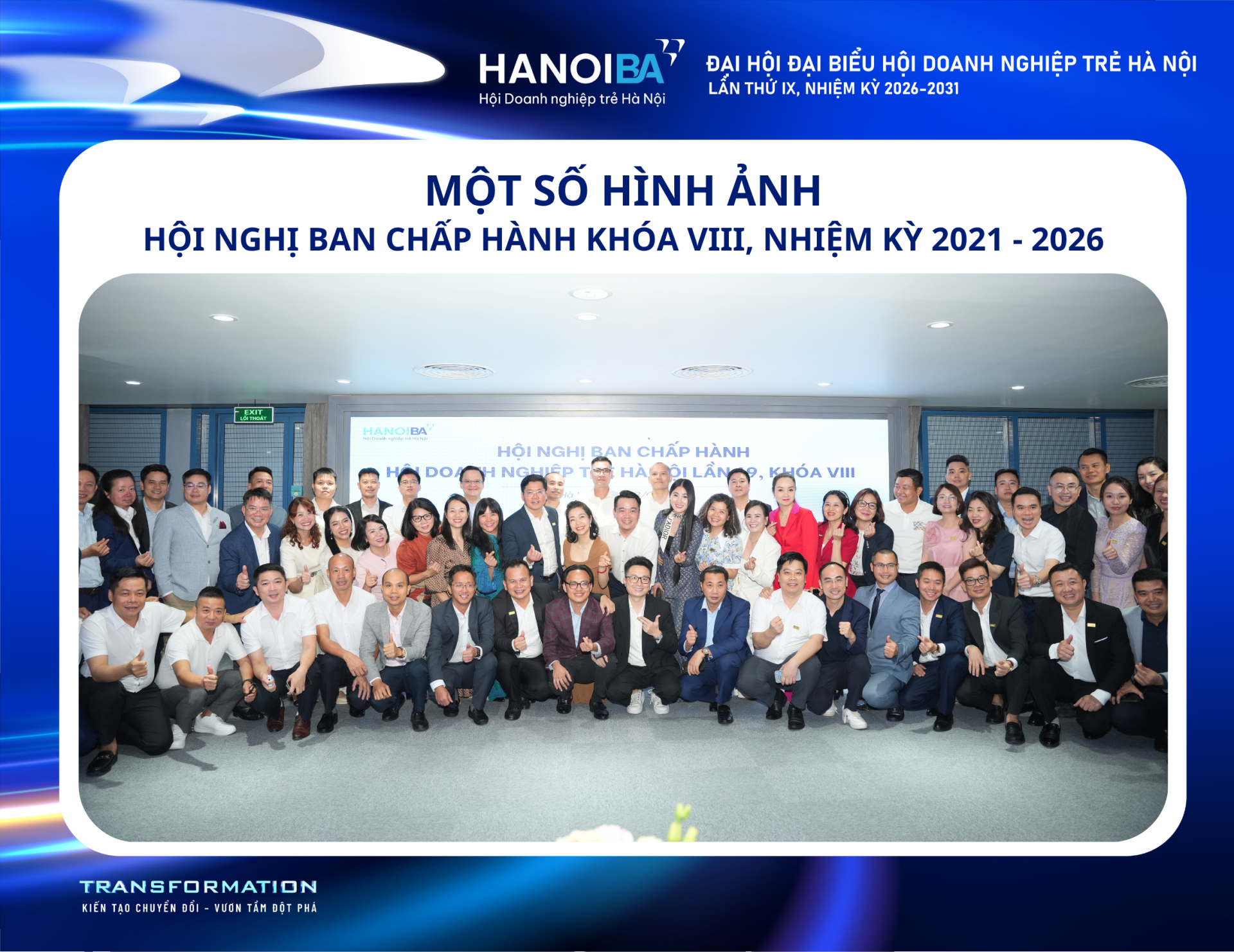 NHÌN LẠI HÀNH TRÌNH  HANOIBA KHOÁ VIII QUA CÁC KỲ HỘI NGHỊ BCH