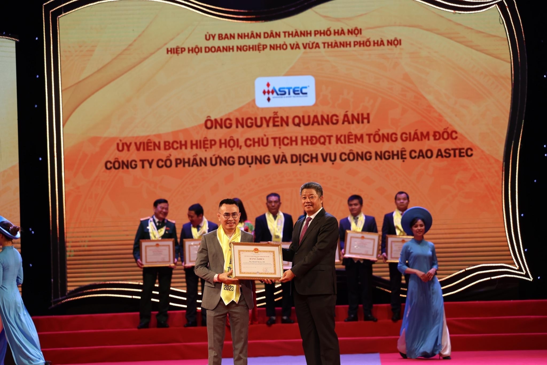 CẢM ƠN NHÀ TÀI TRỢ ĐỒNG HÀNH ĐẠI HỘI ĐẠI BIỂU HỘI DOANH NGHIỆP TRẺ HÀ NỘI LẦN THỨ IX, NHIỆM KỲ 2026 - 2031: CÔNG TY CP ỨNG DỤNG VÀ DỊCH VỤ CÔNG NGHỆ CAO – ASTEC