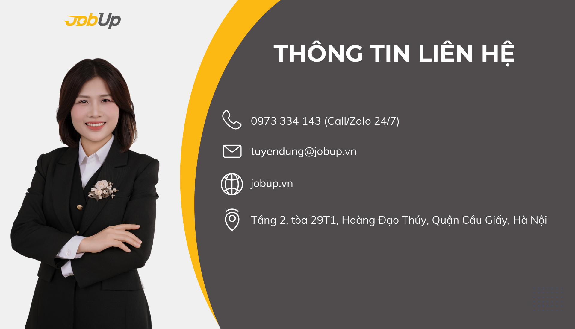 CẢM ƠN NHÀ ĐỒNG TÀI TRỢ ĐẠI HỘI ĐẠI BIỂU HỘI DOANH NGHIỆP TRẺ HÀ NỘI LẦN THỨ IX, NHIỆM KỲ 2026 - 2031: CÔNG TY CỔ PHẦN JOBUP