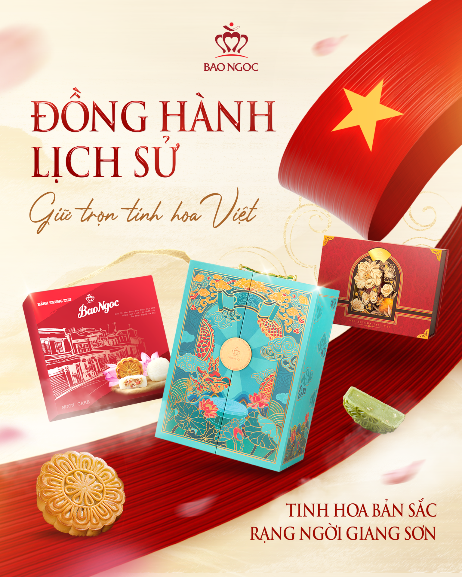 TINH HOA BẢN SẮC RẠNG NGỜI GIANG SƠN - BỘ SƯU TẬP BÁNH TRUNG THU ĐẾN TỪ BẢO NGỌC