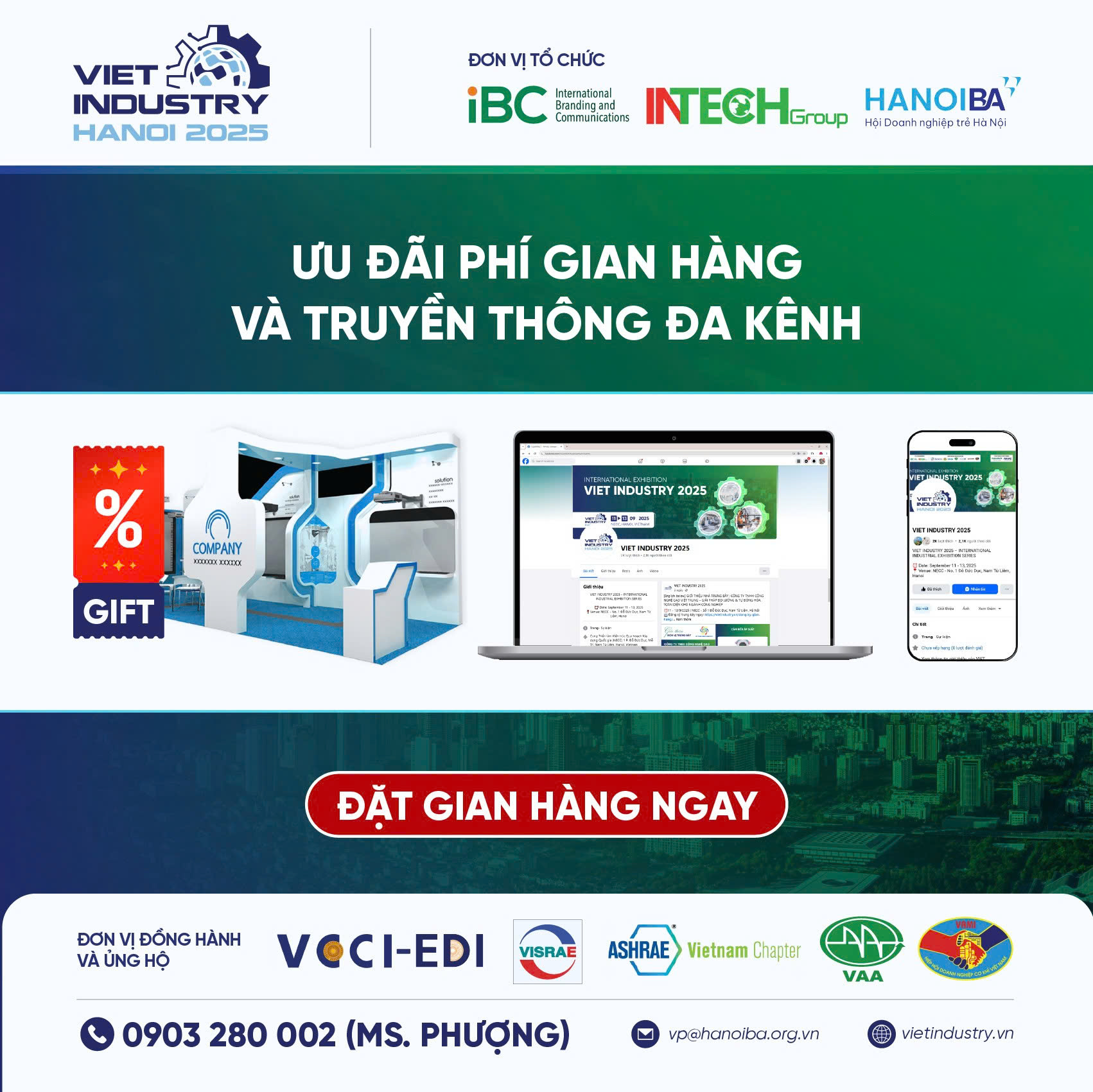 THAM GIA GIAN HÀNG HANOIBA TẠI VIET INDUSTRY 2025 - KHẲNG ĐỊNH NĂNG LỰC KỸ THUẬT & KẾT NỐI KINH DOANH