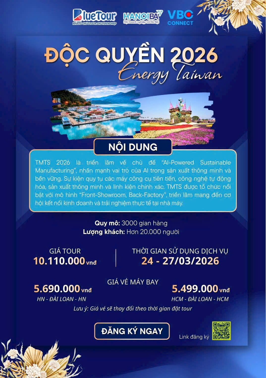 HANOIBA TỔ CHỨC ĐOÀN CÔNG TÁC XÚC TIẾN THƯƠNG MẠI & HỌC HỎI QUỐC TẾ TẠI ENERGY TAIWAN 2026