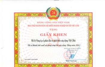 CẢM ƠN NHÀ ĐỒNG TÀI TRỢ ĐẠI HỘI ĐẠI BIỂU HỘI DOANH NGHIỆP TRẺ HÀ NỘI KHÓA IX, NHIỆM KỲ 2026 - 2031: CÔNG TY CP ĐẦU TƯ PHÁT TRIỂN XÂY DỰNG VIỆT PHÚ (THIẾU ẢNH)