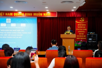 HANOIBA THAM GIA KÝ KẾT MOU VỚI TRUNG TÂM PHỤC VỤ HÀNH CHÍNH CÔNG THÀNH PHỐ HÀ NỘI: TĂNG CƯỜNG KẾT NỐI, HỖ TRỢ DOANH NGHIỆP TRONG CẢI CÁCH HÀNH CHÍNH VÀ CHUYỂN ĐỔI SỐ