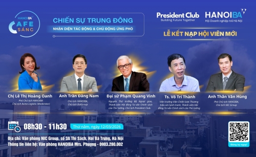 [HANOIBA CAFE SÁNG] CHIẾN SỰ TRUNG ĐÔNG – NHẬN DIỆN TÁC ĐỘNG & CHỦ ĐỘNG ỨNG PHÓ