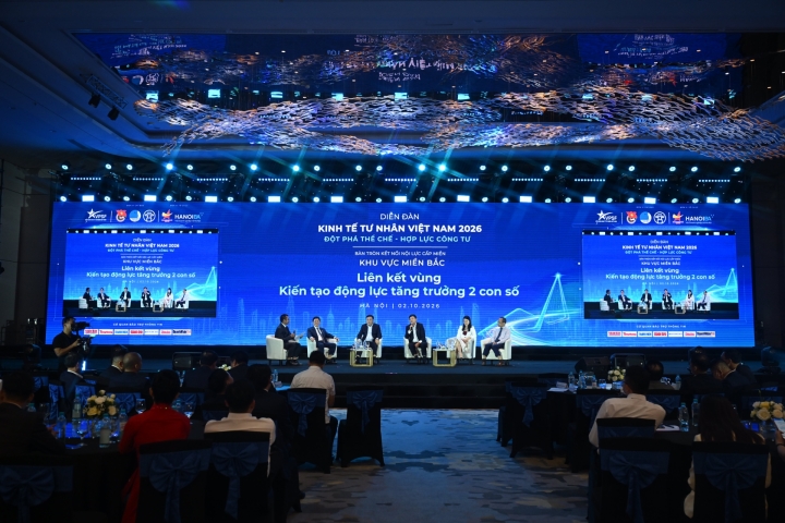 DIỄN ĐÀN KINH TẾ TƯ NHÂN MIỀN BẮC 2026: LIÊN KẾT VÙNG - KIẾN TẠO TĂNG TRƯỞNG HAI CON SỐ