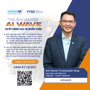 GIỚI THIỆU DIỄN GIẢ CỦA DIỄN ĐÀN VYBS THE NEW LEADERS: AI WAVE - 