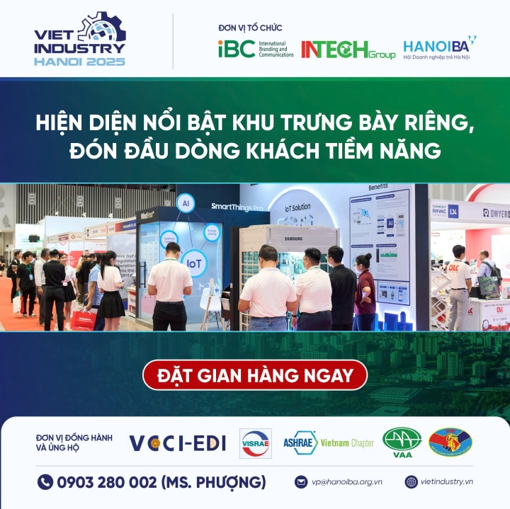 MỜI DOANH NGHIỆP HỘI VIÊN THAM GIA TRIỂN LÃM CÔNG NGHIỆP QUỐC TẾ - VIET INDUSTRY 2025