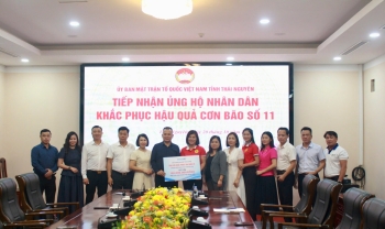 HANOIBA TRAO HỖ TRỢ ĐỒNG BÀO TỈNH THÁI NGUYÊN KHẮC PHỤC HẬU QUẢ BÃO LŨ 2025