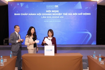 HỘI DOANH NGHIỆP TRẺ HÀ NỘI TỔ CHỨC THÀNH CÔNG HỘI NGHỊ BAN CHẤP HÀNH MỞ RỘNG LẦN THỨ XVII, KHOÁ VIII
