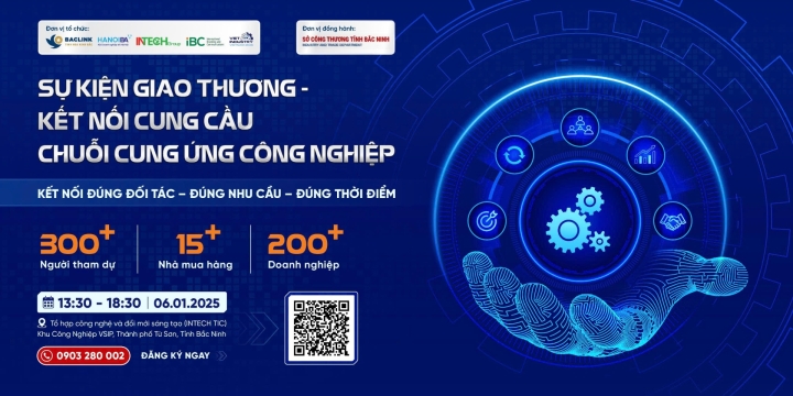 HỘI DOANH NGHIỆP TRẺ HÀ NỘI (HANOIBA) ĐỒNG TỔ CHỨC SỰ KIỆN GIAO THƯƠNG - KẾT NỐI CUNG CẦU CHUỖI CUNG ỨNG CÔNG NGHIỆP 2026
