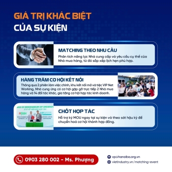 HỘI DOANH NGHIỆP TRẺ HÀ NỘI (HANOIBA) ĐỒNG TỔ CHỨC SỰ KIỆN GIAO THƯƠNG - KẾT NỐI CUNG CẦU CHUỖI CUNG ỨNG CÔNG NGHIỆP 2026