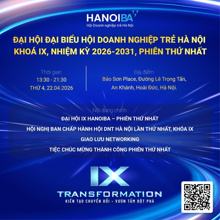 ĐẠI HỘI IX HANOIBA PHIÊN THỨ NHẤT – NƠI ĐỊNH HÌNH TƯƠNG LAI HANOIBA KHÓA IX